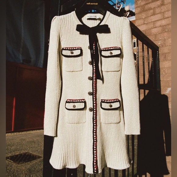 Self-Portrait Lurex Knit Dress - Picture 8 of 14